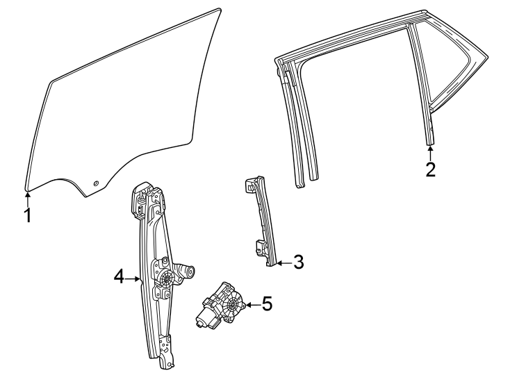 Diagram Rear door. Glass & hardware. for your 2020 Chevrolet Spark   