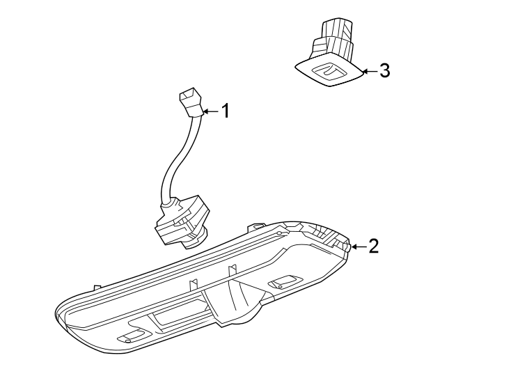 1Lift gate. Exterior trim.https://images.simplepart.com/images/parts/motor/fullsize/AN20780.png