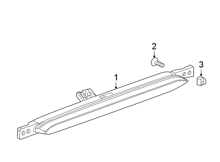 Diagram Rear lamps. High mounted stop lamp. for your Buick