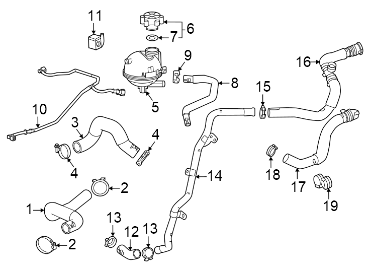 Diagram Hoses & lines. for your 2010 Chevrolet Equinox   