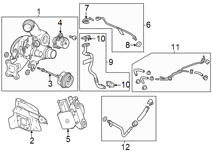 12Engine / transaxle. Turbocharger & components.https://images.simplepart.com/images/parts/motor/fullsize/AN24315.png