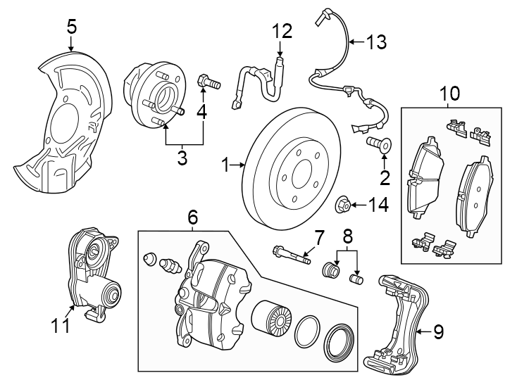 Diagram Front suspension. Brake components. for your 1988 Chevrolet Camaro   