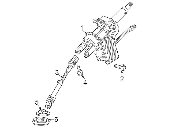 Steering column assembly.