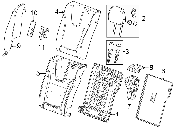 6Seats & tracks. Rear seat components.https://images.simplepart.com/images/parts/motor/fullsize/AN24605.png