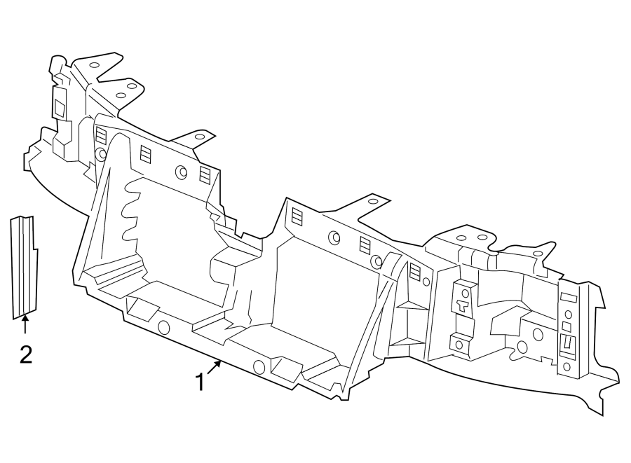 Diagram FRONT PANELS. for your 2005 Chevrolet Silverado 2500 HD WT Extended Cab Pickup Fleetside  