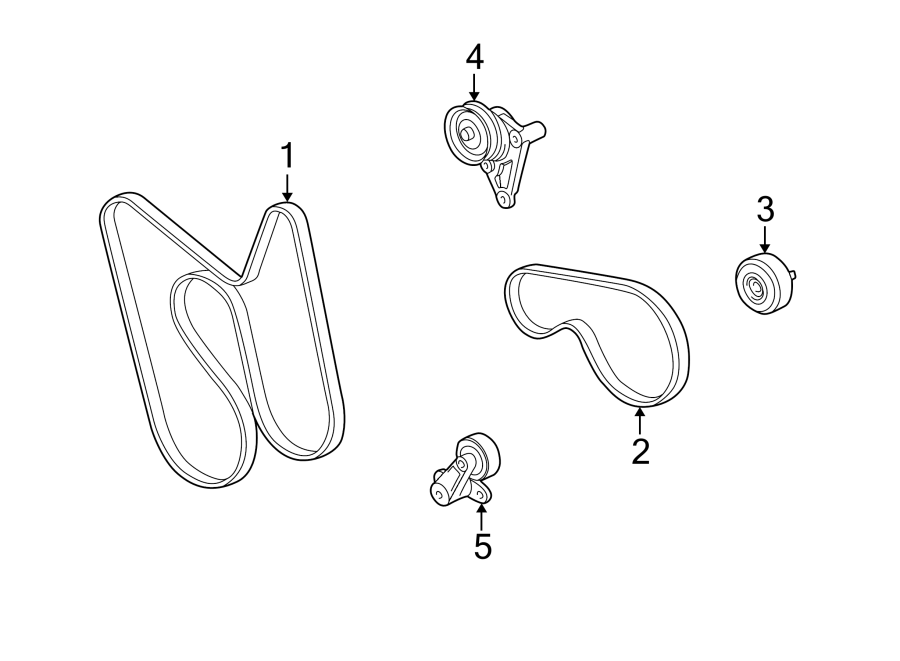 Belts & pulleys. Diagram