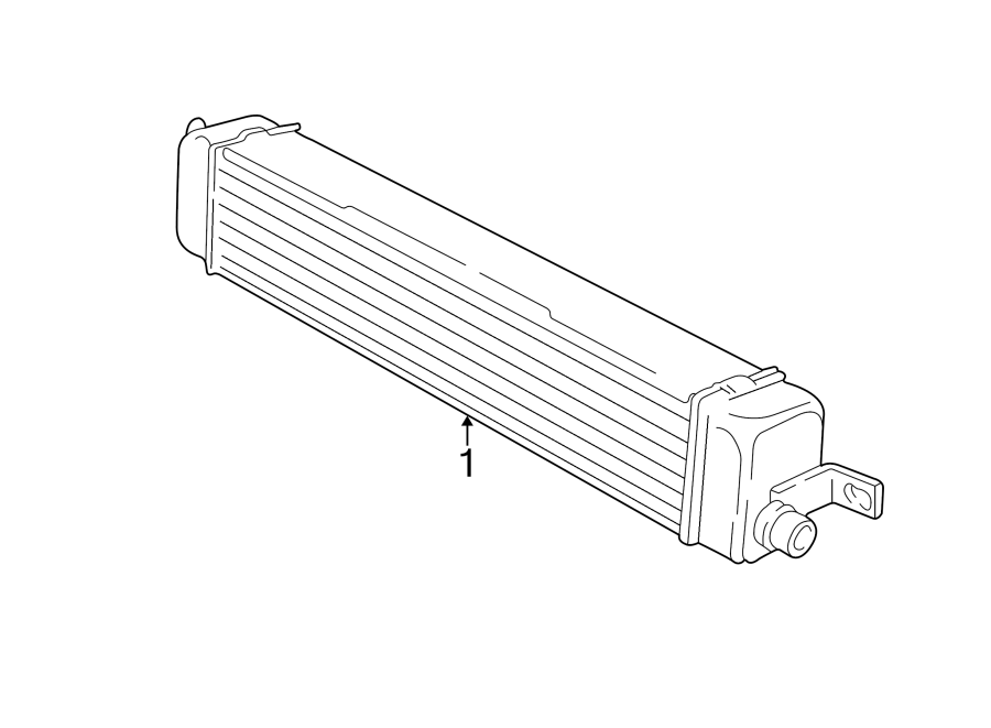 POWER STEERING OIL COOLER. Diagram