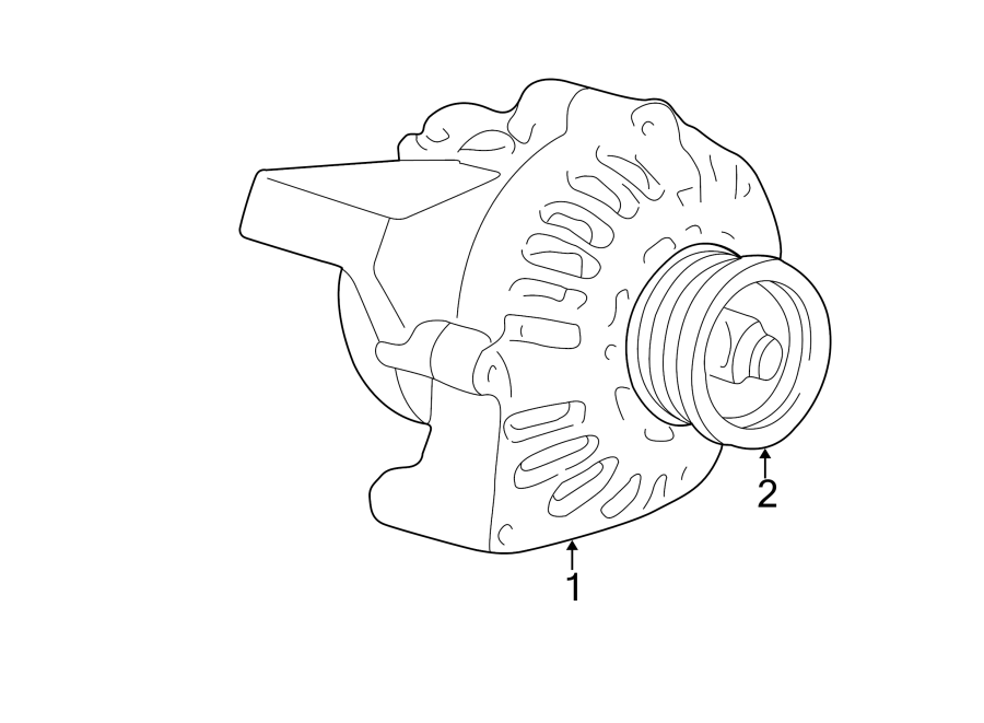 Diagram ALTERNATOR. for your 2017 GMC Sierra 2500 HD 6.0L Vortec V8 FLEX A/T RWD Denali Crew Cab Pickup Fleetside 