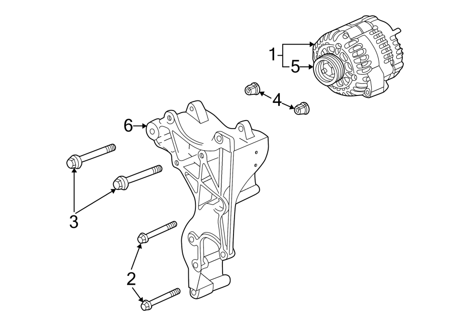 Diagram ALTERNATOR. for your 2022 Chevrolet Equinox 1.5L Ecotec A/T FWD LS Sport Utility 