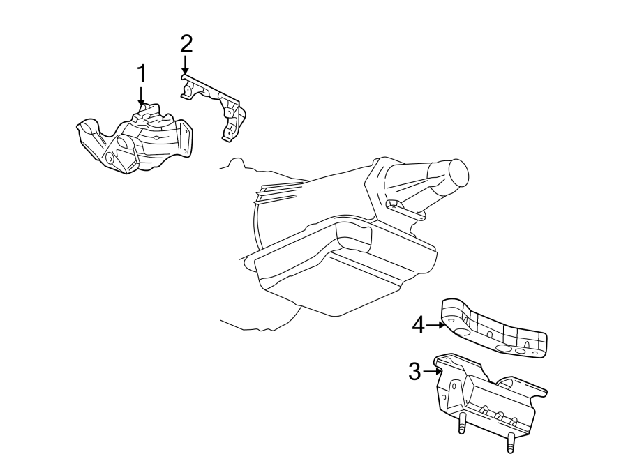 Diagram ENGINE & TRANS MOUNTING. for your 2002 Chevrolet Camaro   