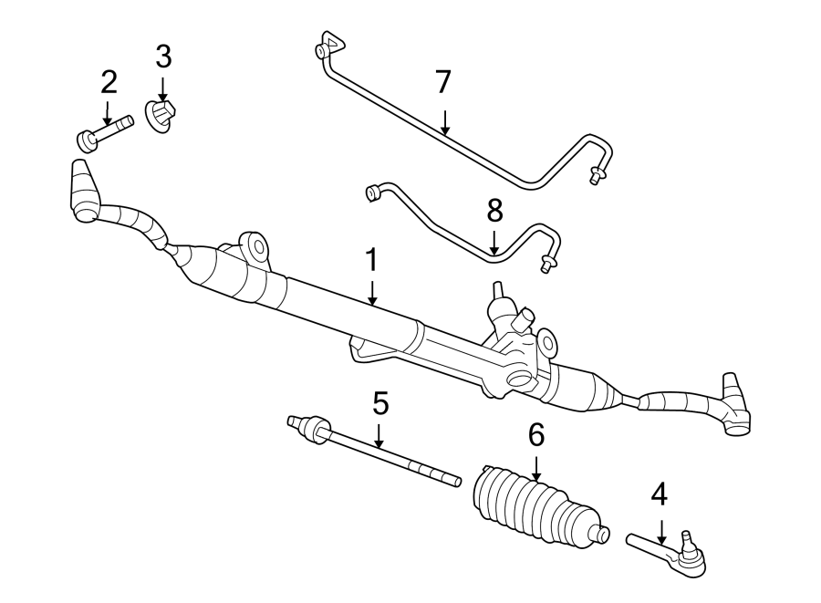 Diagram STEERING GEAR & LINKAGE. for your 2005 Buick Century   