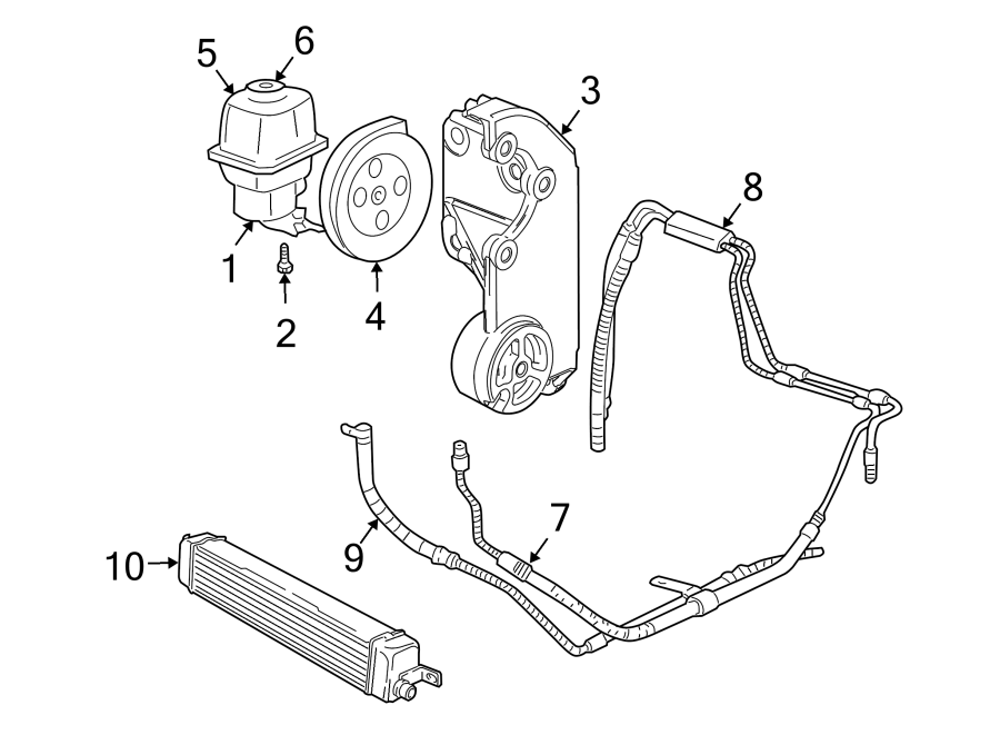 Diagram STEERING GEAR & LINKAGE. PUMP & HOSES. for your 2014 GMC Sierra 2500 HD 6.0L Vortec V8 CNG A/T 4WD WT Standard Cab Pickup Fleetside 