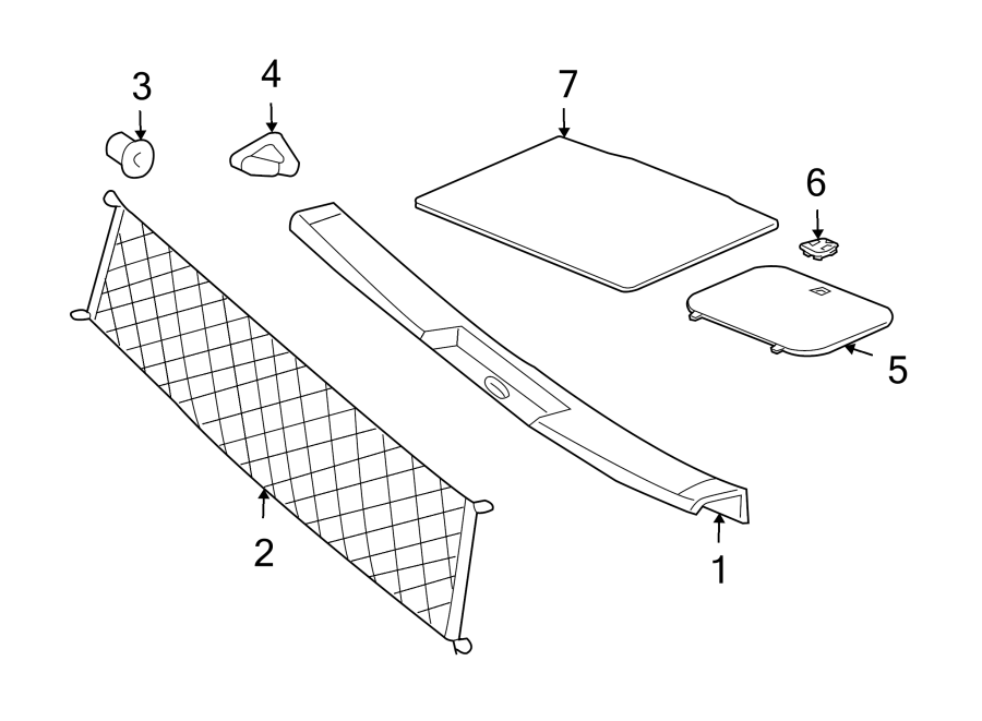 Diagram REAR BODY & FLOOR. INTERIOR TRIM. for your 2013 Chevrolet Silverado   