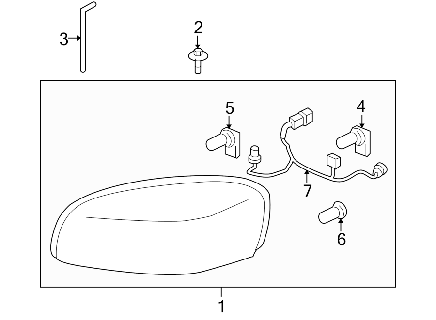 Diagram FRONT LAMPS. HEADLAMP COMPONENTS. for your 2005 Chevrolet Monte Carlo LS Coupe  