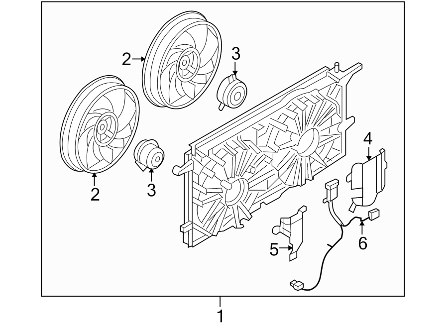 Diagram COOLING FAN. for your 2019 Buick Regal Sportback   