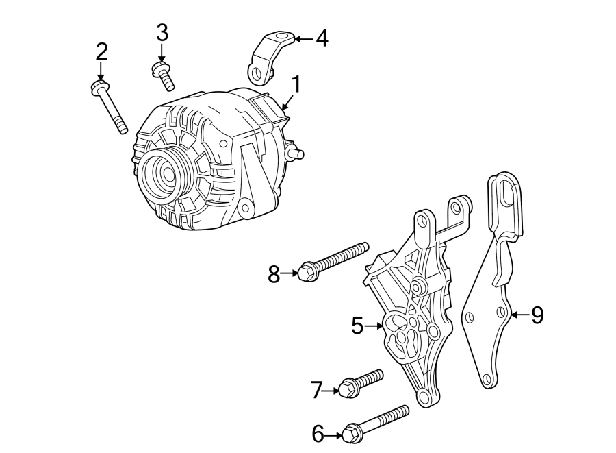 Diagram ALTERNATOR. for your 2005 Chevrolet Silverado 1500 Z71 Off-Road Crew Cab Pickup Fleetside  