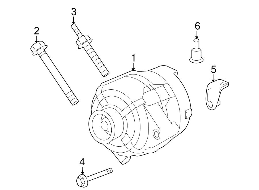 Diagram ALTERNATOR. for your 2023 Cadillac XT5 Livery Hearse  