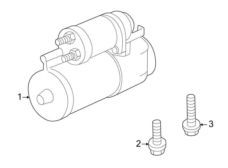 Diagram STARTER. for your 2023 Cadillac XT4   