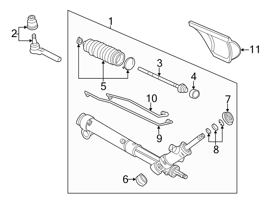 Diagram STEERING GEAR & LINKAGE. for your 2015 GMC Sierra 2500 HD 6.6L Duramax V8 DIESEL A/T RWD SLE Standard Cab Pickup Fleetside 