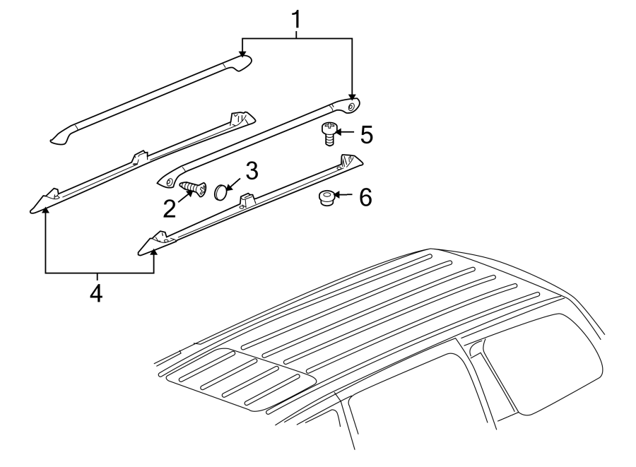 ROOF. LUGGAGE CARRIER. Diagram