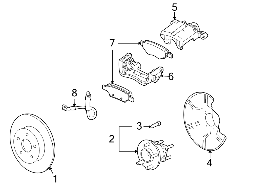 Diagram REAR SUSPENSION. BRAKE COMPONENTS. for your 1987 Chevrolet Camaro   