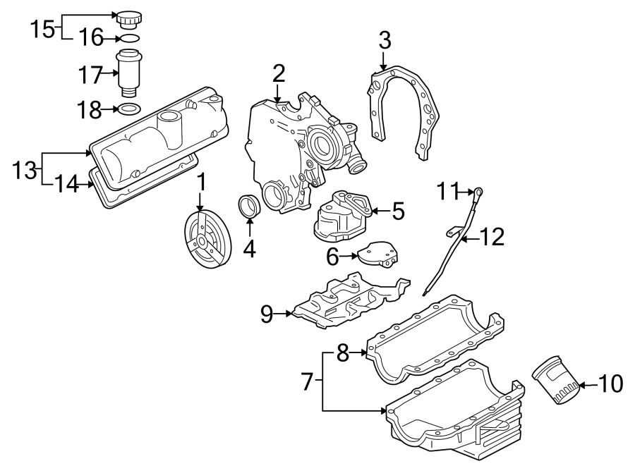 Diagram ENGINE / TRANSAXLE. ENGINE PARTS. for your 2013 Chevrolet Camaro ZL1 Coupe  