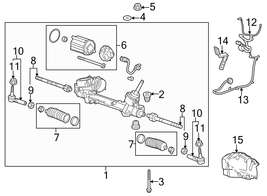 Diagram STEERING GEAR & LINKAGE. for your Cadillac