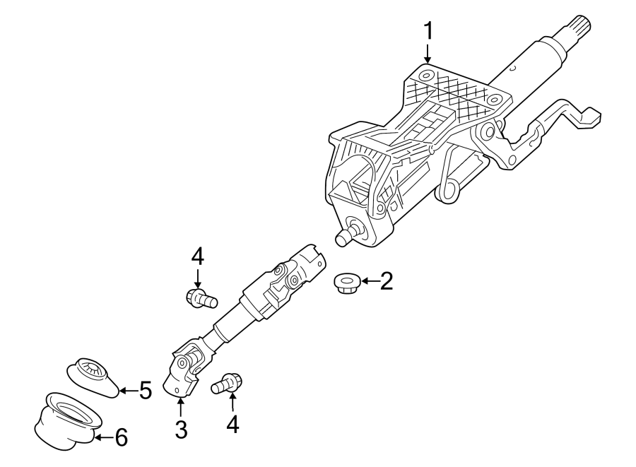 Diagram STEERING COLUMN ASSEMBLY. for your 2005 Chevrolet Malibu   