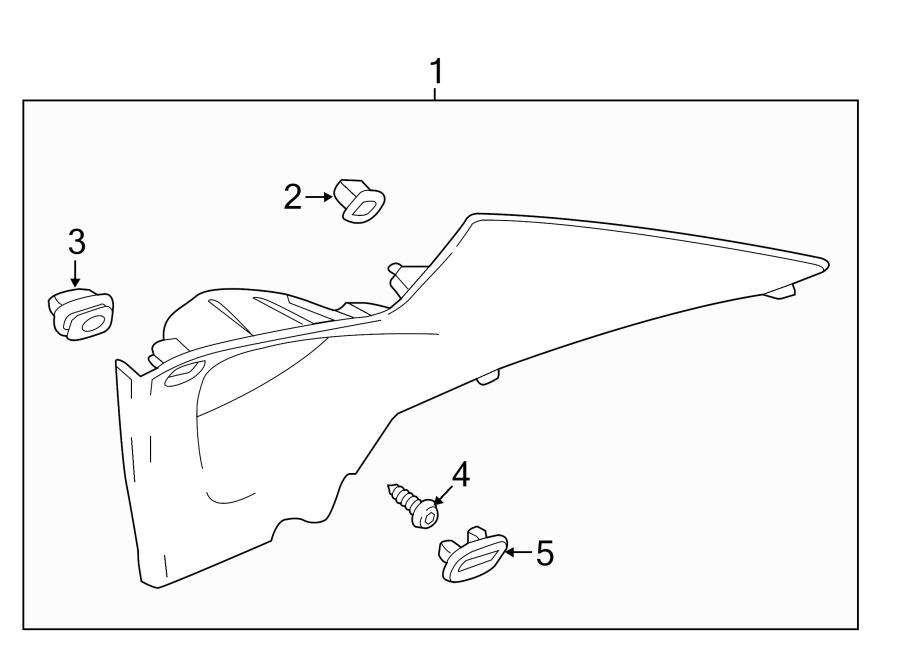 Diagram QUARTER PANEL. INTERIOR TRIM. for your 2025 Chevrolet Corvette Z06 Convertible  