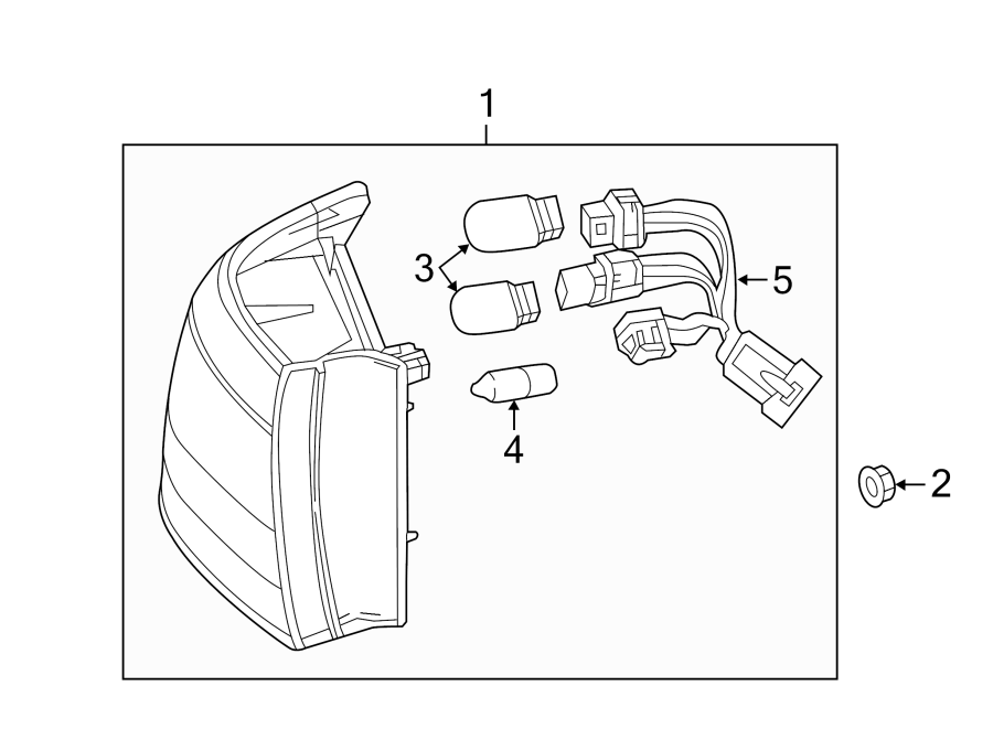 Diagram REAR LAMPS. TAIL LAMPS. for your 2008 Chevrolet Trailblazer   