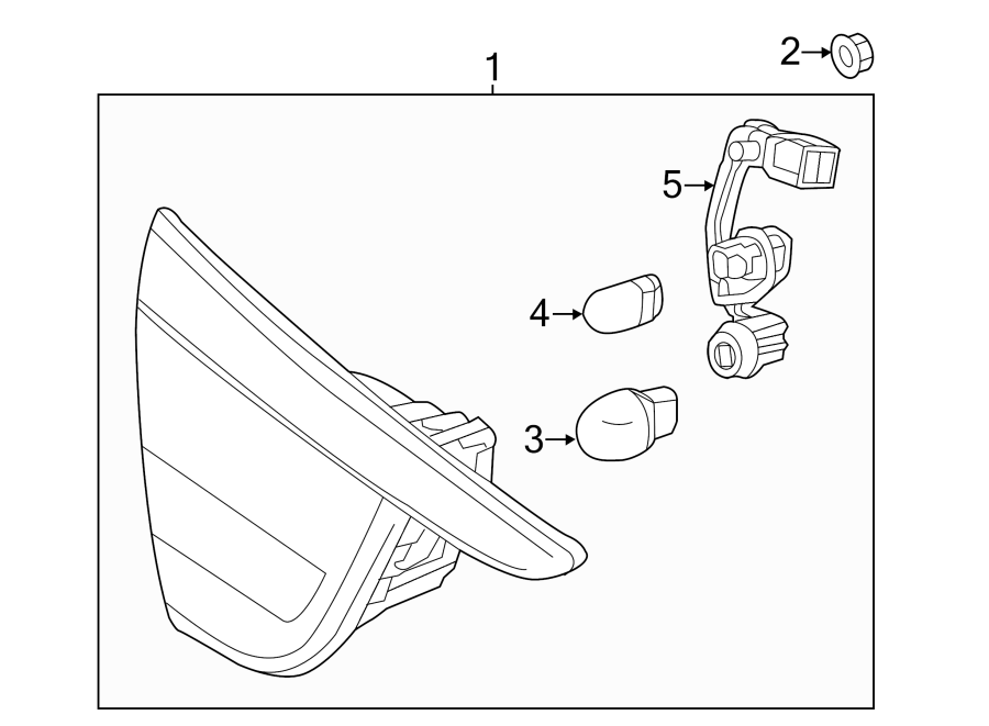 Diagram REAR LAMPS. BACKUP LAMPS. for your 2008 Chevrolet Trailblazer   