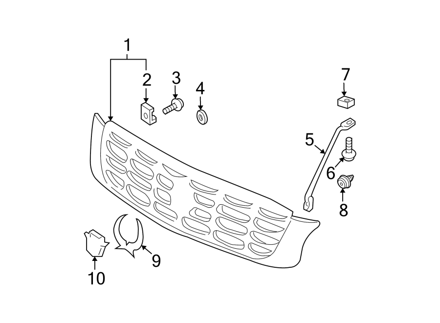 9Grille & components.https://images.simplepart.com/images/parts/motor/fullsize/BA00015.png