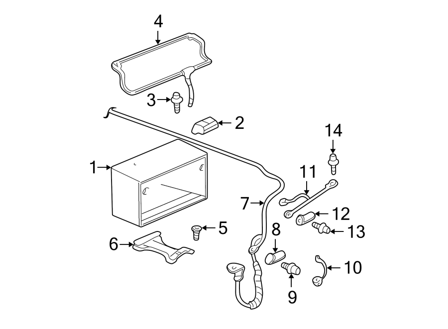 Diagram to battery. to frame. for your 2018 Buick Regal TourX   