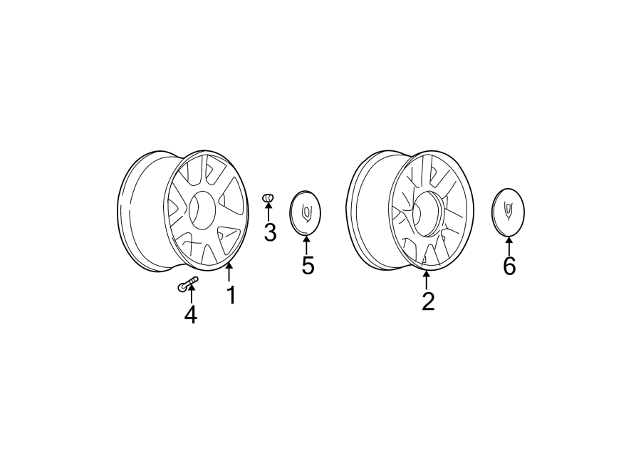 Diagram COVERS & TRIM. for your Cadillac Deville   