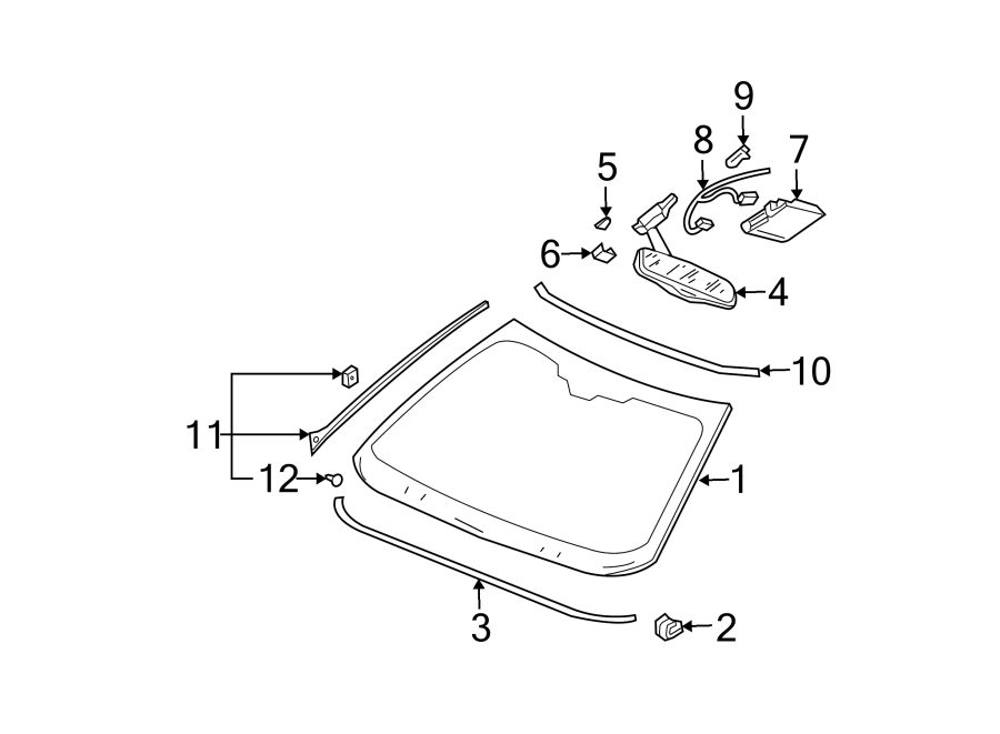 2WINDSHIELD. GLASS. REVEAL MOLDINGS.https://images.simplepart.com/images/parts/motor/fullsize/BA00305.png