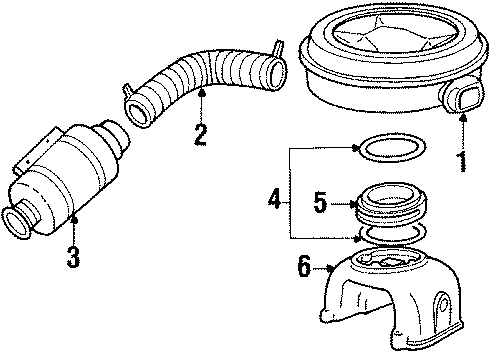 Diagram AIR INLET. for your 2022 Chevrolet Spark   