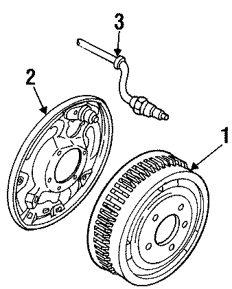 REAR SUSPENSION. BRAKE COMPONENTS.