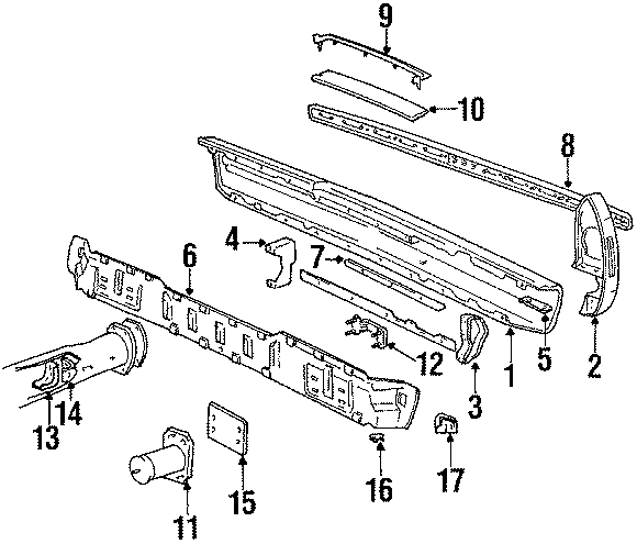 13REAR BUMPER. BUMPER & COMPONENTS.https://images.simplepart.com/images/parts/motor/fullsize/BA0190.png