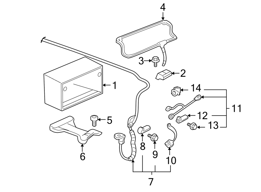 Diagram BATTERY. for your 2019 Buick Regal TourX   