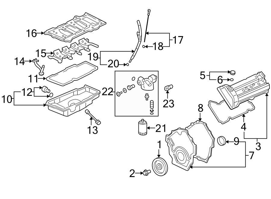 Diagram ENGINE / TRANSAXLE. ENGINE PARTS. for your 2006 Chevrolet Malibu   