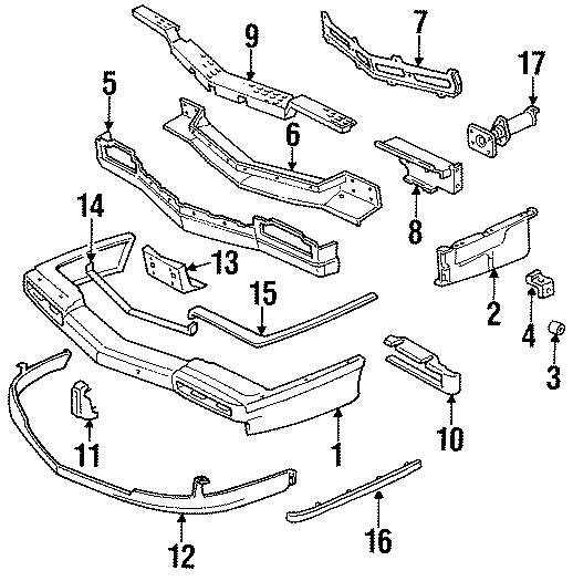 FRONT BUMPER. BUMPER & COMPONENTS.