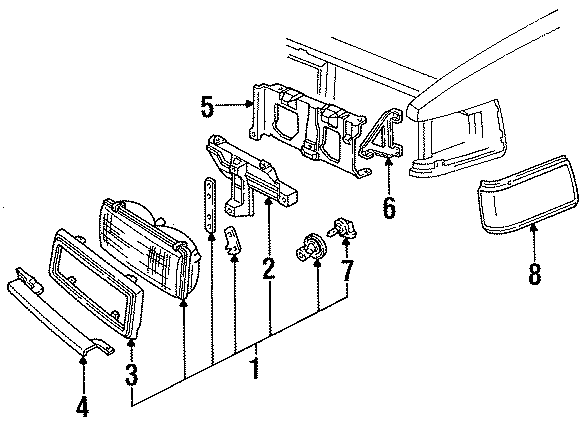 8FRONT LAMPS. CORNER & SIDE MARKER LAMPS. HEADLAMP COMPONENTS.https://images.simplepart.com/images/parts/motor/fullsize/BA5038.png