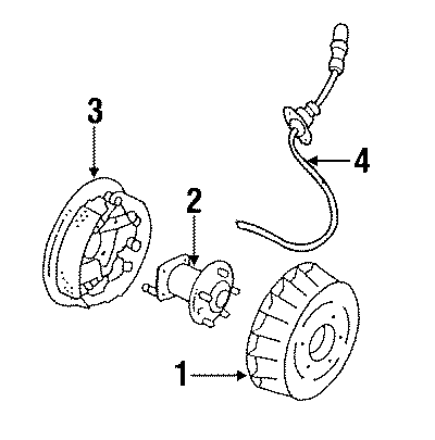 Diagram REAR SUSPENSION. BRAKE COMPONENTS. for your 2018 GMC Sierra 2500 HD 6.6L Duramax V8 DIESEL A/T RWD SLT Extended Cab Pickup Fleetside 