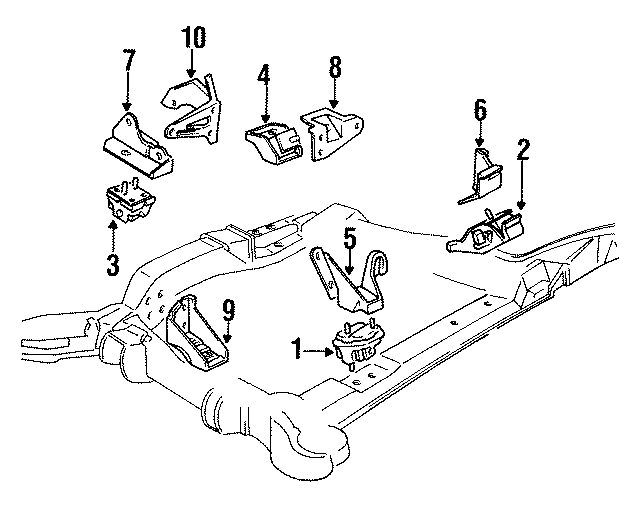 ENGINE / TRANSAXLE. ENGINE & TRANS MOUNTING.