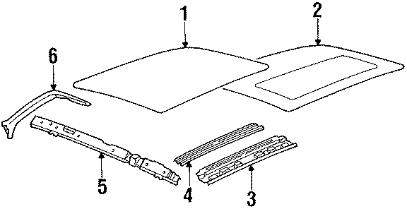 ROOF & BACK GLASS. ROOF & COMPONENTS.