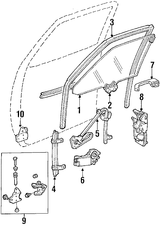 9FRONT DOOR. GLASS & HARDWARE.https://images.simplepart.com/images/parts/motor/fullsize/BA90270.png