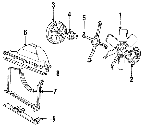 COOLING FAN. Diagram