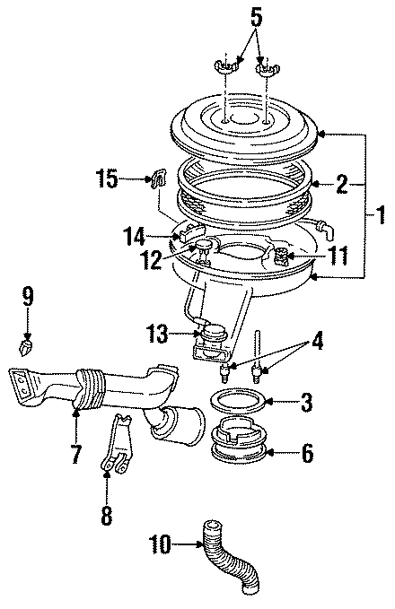 Diagram AIR INTAKE. for your 2018 Cadillac ATS   