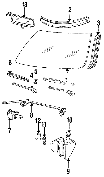 7COWL & WINDSHIELD. WINDSHIELD GLASS. WIPER & WASHER COMPONENTS.https://images.simplepart.com/images/parts/motor/fullsize/BA93145.png