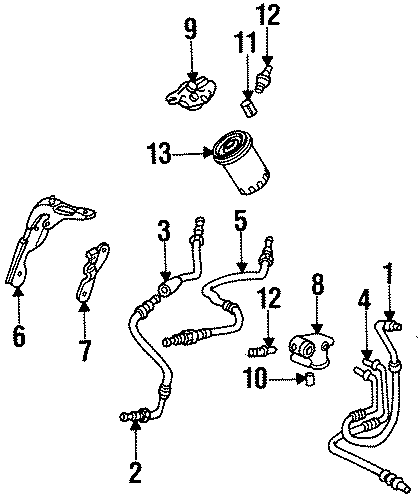 Diagram OIL COOLER. for your 2018 Chevrolet Equinox   